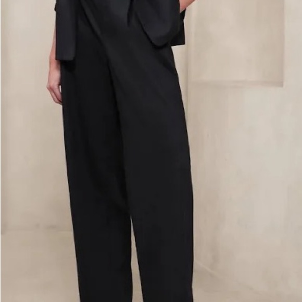 Banana Republic High-Rise Linen Cotton Pant